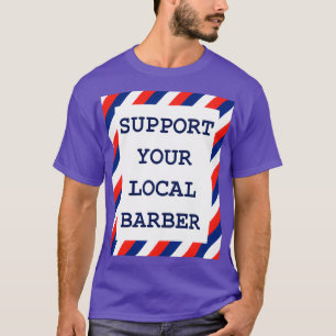 T-shirt support de votre barbier local 20