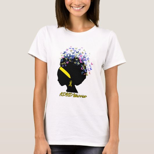 T-shirt Support des cadeaux de guerriers ADHD (Devant)