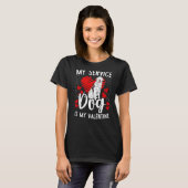 T-shirt Support Dog Training Patch Emotional Support Anima (Devant entier)