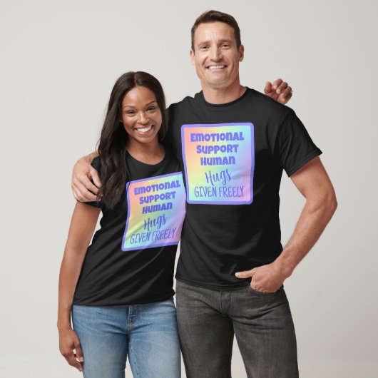 T-shirt Support Émotionnel Hugs Humains Donné Libre T-shir (Unisexe)