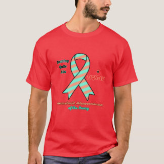T-shirt Support Fighters of EAC of the Ovary Awareness Rib