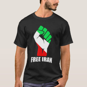T-shirt Support Iran I Stand with Iran Flag Iranian Free I