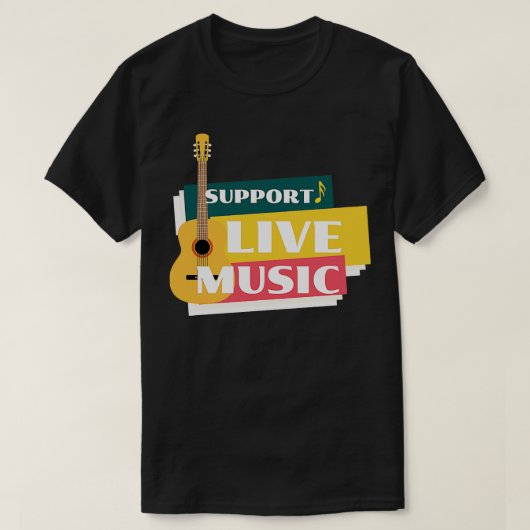 T-shirt Support Live Music 2 (Design devant)