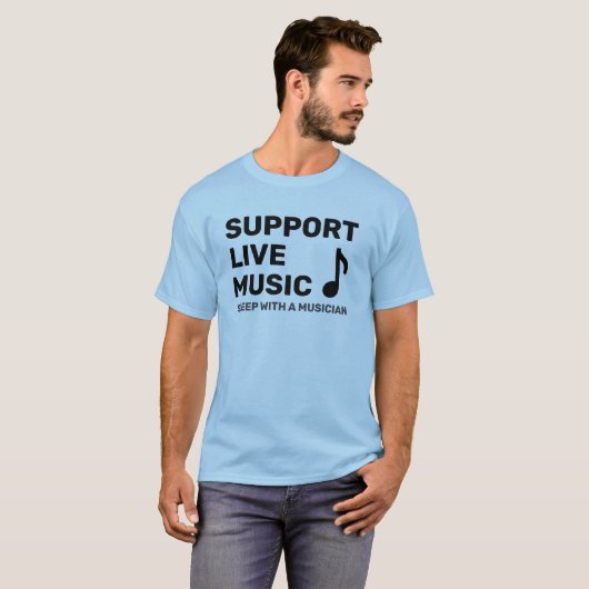 T-shirt Support Live Music Plus Statement (Devant entier)