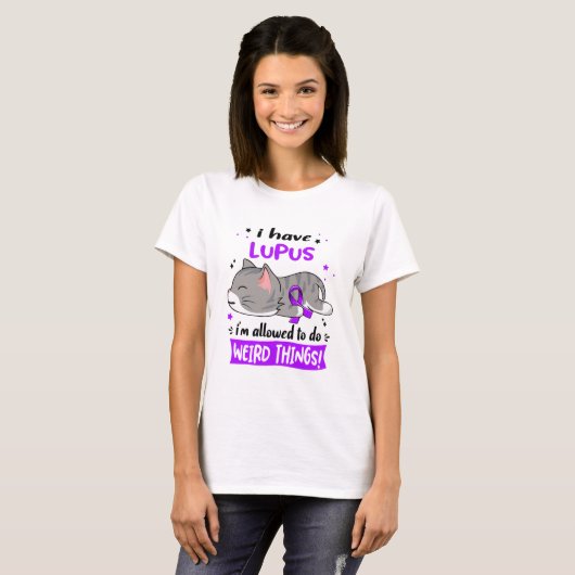 T-shirt Support Lupus Awareness Ribbon Toxits (Devant entier)