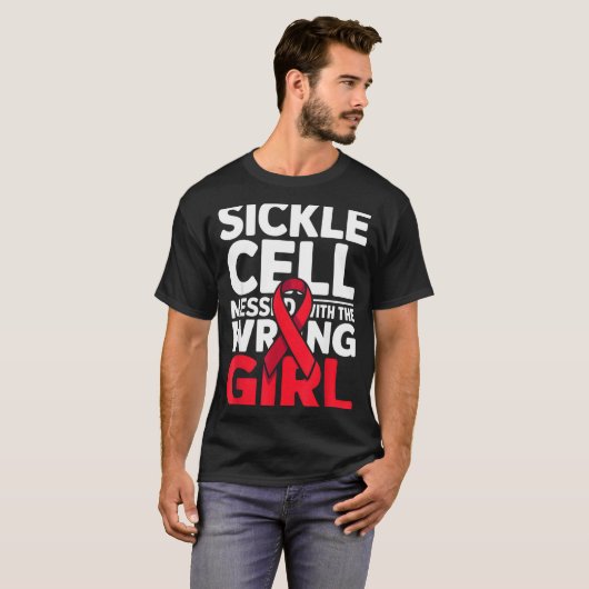 T-shirt Support Messed Wrong Sickle Warrior Cell Smile (Devant entier)