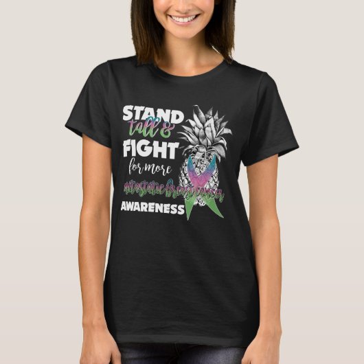 T-shirt support métastatique pour ananas de sensibilisatio (Devant)
