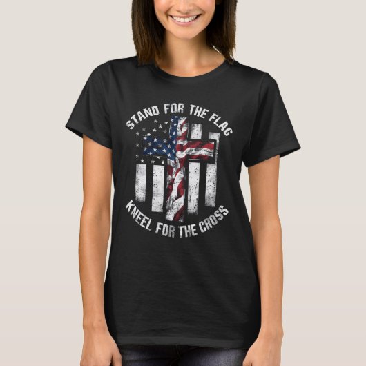 T-shirt Support pour le drapeau (Devant)
