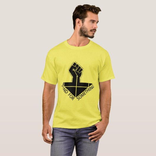 T-shirt support pour quelque chose (Devant entier)