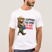 T-shirt Support Right To Bear Arms, chemises drôles (Devant)