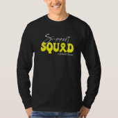 T-shirt Support Squad Epithelioid Sarcoma Awareness Yellow (Devant)