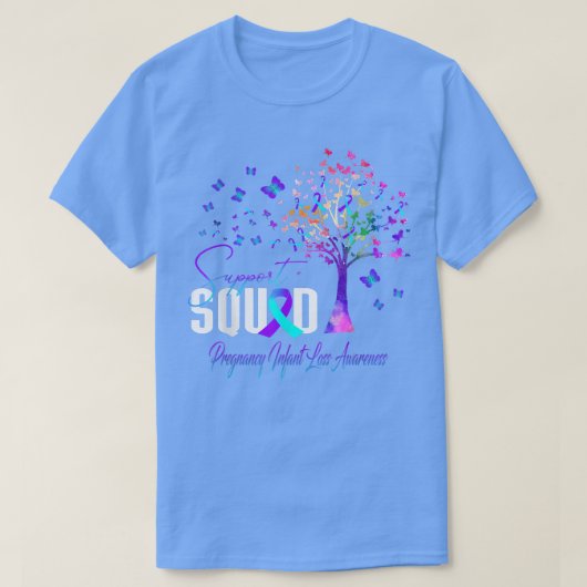 T-shirt Support Squad For Pregnancy Infant Loss Awareness  (Design devant)