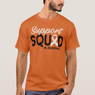 T-shirt Support Squad Orange Ribbon Blood Cancer Awareness