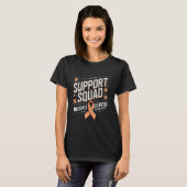T-shirt Support Squad Orange Ribbon Multiple Sclerosis Awa (Devant entier)