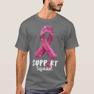 T-shirt Support Squad Pink Ribbon Warrior Breast Cancer Aw