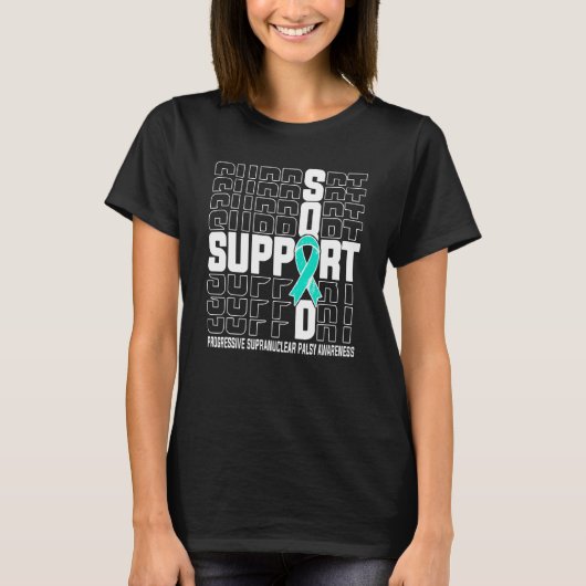 T-shirt Support Squad Progressive Supranuclear Palsy (Devant)