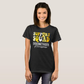 T-shirt Support Squad Sunflower Hair Endometriosis Awarene (Devant entier)