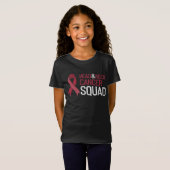 T-Shirt Support Squad Throat Head & Neck Cancer Awareness (Devant entier)