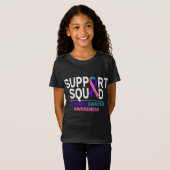 T-Shirt Support Squad Thyroide Cancer Awareness Month Ribb (Devant entier)