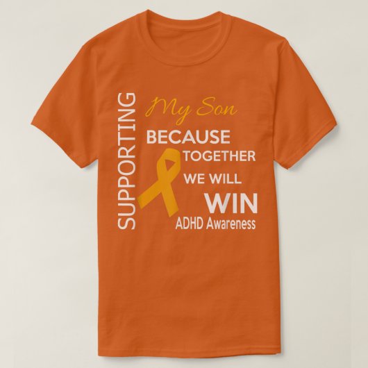 T-shirt Support TDAH Sensibilisation Mon Fils (Design devant)