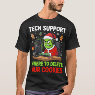 T-shirt Support technique de Noël ici pour supprimer les c