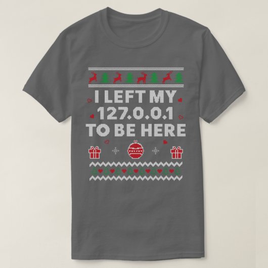 T-shirt Support technique Noël moche drôle SysAdmin Xmas (Design devant)