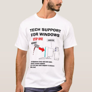 T-shirt Support technique pour Windows