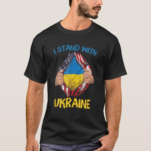 T-shirt Support Ukraine (Devant)