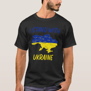 T-shirt Support Ukraine I Stand with Ukraine, Flag Ukraine