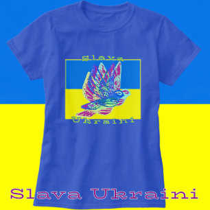 T-shirt Support Ukraine Slava Ukraini Peace Doves