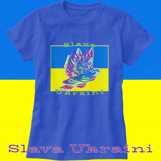 T-shirt Support Ukraine Slava Ukraini Peace Doves