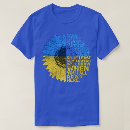 T-shirt Support Ukraine Sunflower flag Ukraine I Stand Wit (Design devant)