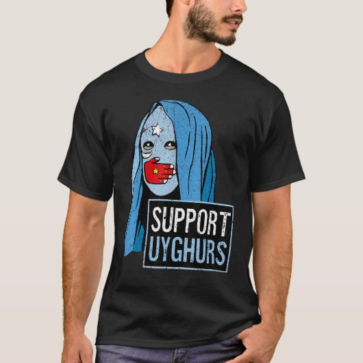 T-shirt Support vintage Ouyghours (Devant)