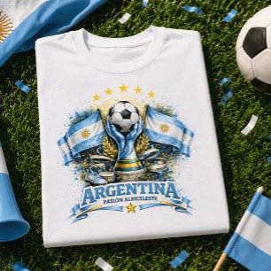 T-shirt Supporter de football argentin Albiceleste Footbal