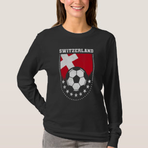 T-shirt Supporter de football Drapeau Suisse