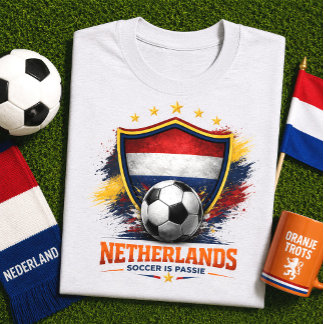 T-shirt Supporter de football néerlandais Coupe du monde d