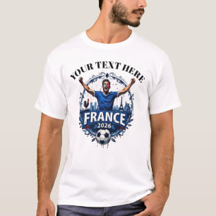 T-shirt Supporter personnalisable de l'équipe de football 