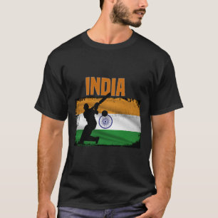 T-shirt Supporters de cricket indien Fans de cricket indie