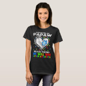 T-shirt Supporting My Papaw Together We Will Win Autism Aw (Devant entier)