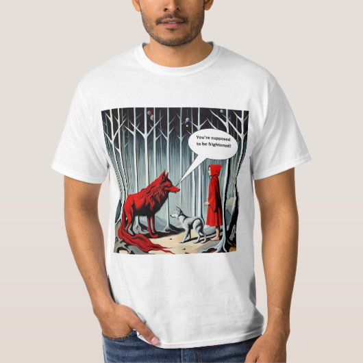 T-shirt Supposé être effrayé (Devant)
