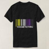 T-shirt Supposons Rien Drapeau Non-binaire Code Barre Enby (Design devant)