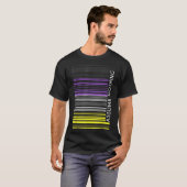 T-shirt Supposons Rien Drapeau Non-binaire Code Barre Enby (Devant entier)