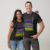 T-shirt Supposons Rien Drapeau Non-binaire Code Barre Enby (Unisexe)