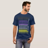 T-shirt Supposons Rien Drapeau Non-binaire Code Barre Enby (Devant entier)