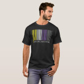 T-shirt Supposons Rien Indicateur Non-binaire Code Barre E (Devant entier)