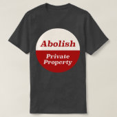 T-shirt Supprimer la propriété privée5 (Design devant)