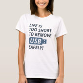 T-shirt Supprimer l'USB en toute sécurité (Devant)