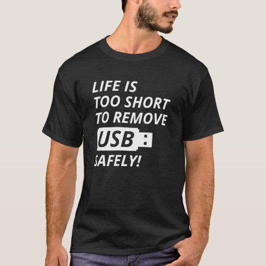 T-shirt Supprimer l'USB en toute sécurité (Devant)
