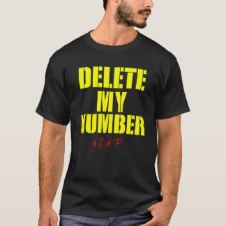 T-shirt Supprimer mon numéro ASAP Funny