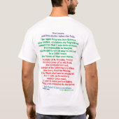 T-shirt sur Ben Franklin, science et progrès (Dos)